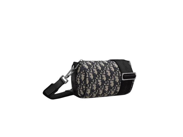 Dior Dior Roller Messenger Bag In Beige-Black Dior Oblique Jacquard With Ruthenium-Finish Brass Hardware - view 2