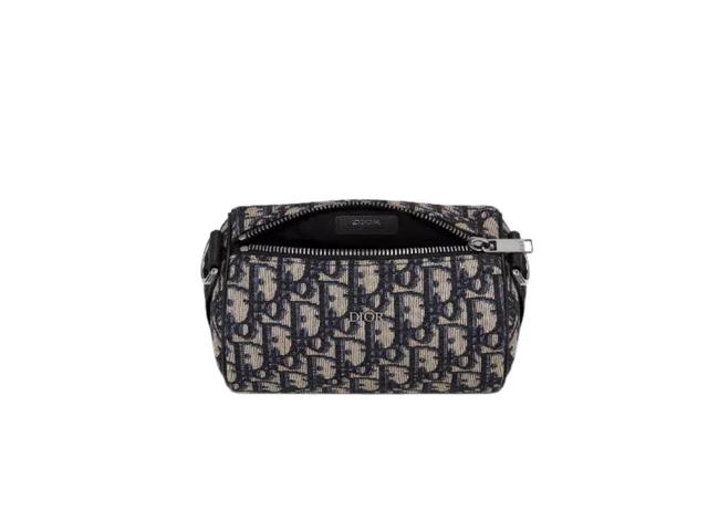 Dior Dior Roller Messenger Bag In Beige-Black Dior Oblique Jacquard With Ruthenium-Finish Brass Hardware - view 3