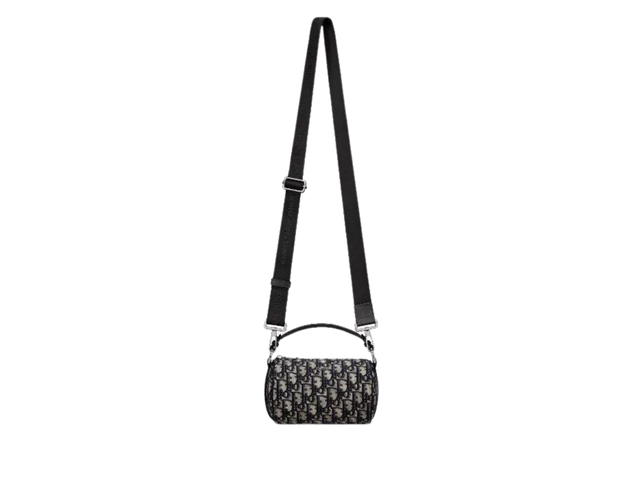 Dior Dior Roller Messenger Bag In Beige-Black Dior Oblique Jacquard With Ruthenium-Finish Brass Hardware - view 4