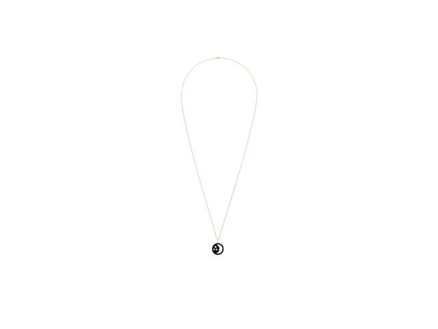Dior Dior Rose Céleste Necklace In Yellow Gold Diamonds Mother of Pearl And Onyx - view 4