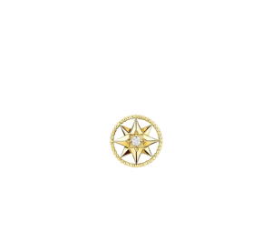 Dior Rose Des Vents Earring, Xs In Yellow Gold And Diamond