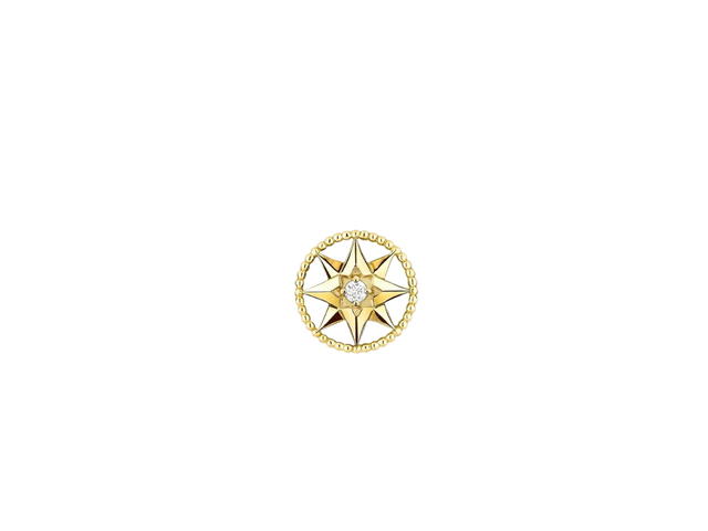 Dior Dior Rose Des Vents Earring, Xs In Yellow Gold And Diamond - view 1