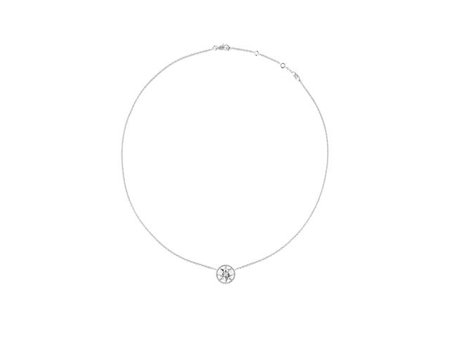 Dior Dior Rose des Vents Necklace In 18K White Gold-Diamond And Mother-Of-Pearl - view 1