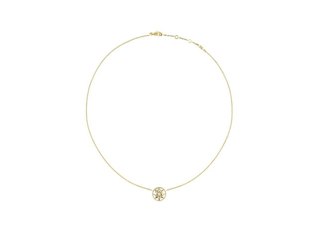 Dior Dior Rose des Vents Necklace In 18K Yellow Gold-Diamond And Mother-Of-Pearl - view 1