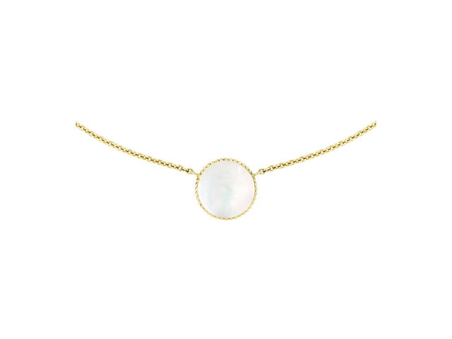 Dior Dior Rose des Vents Necklace In 18K Yellow Gold-Diamond And Mother-Of-Pearl - view 3