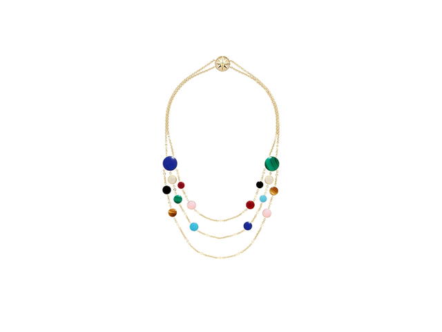 Dior Dior Rose Des Vents Necklace In Yellow Pink And White Gold Diamonds And Gemstones - view 2