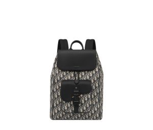 Buy Dior Saddle Backpack In Beige And Black Dior Oblique Jacquard And Black Grained Calfskin at Sasom – Authentic and Ready to Ship
