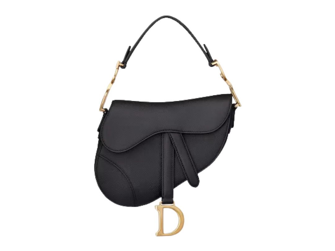 Dior Dior Saddle Bag Calfskin Mini Black