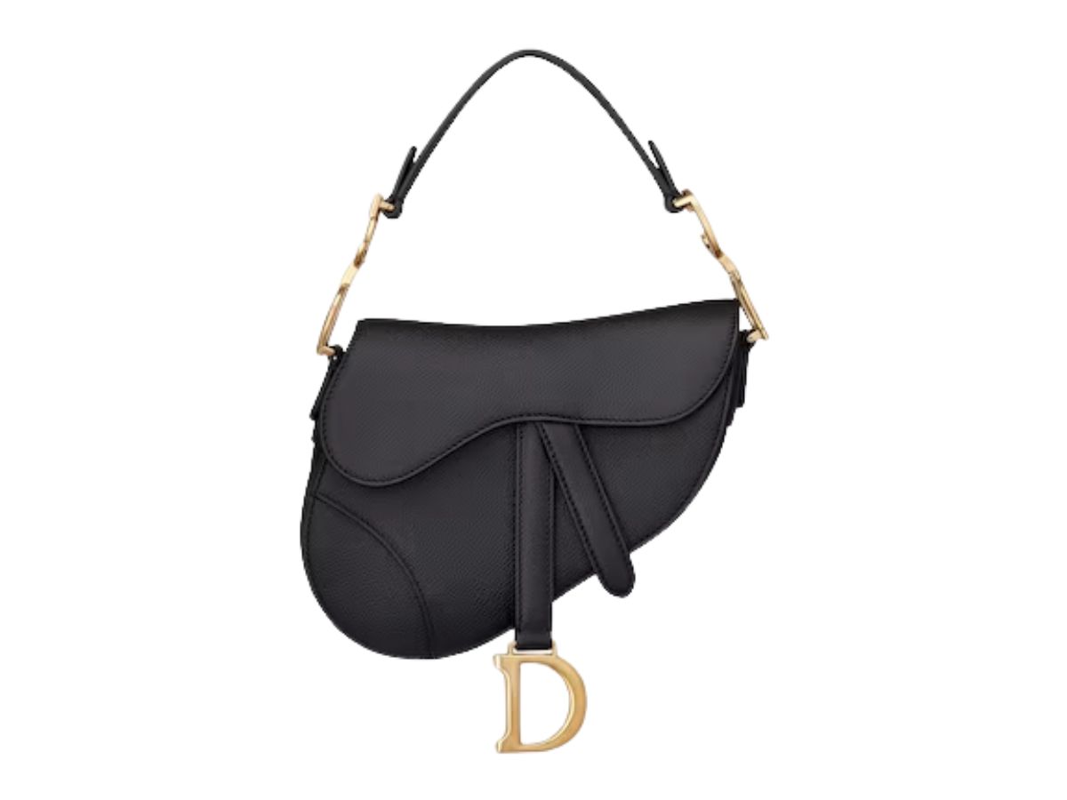 Dior Dior Saddle Bag Calfskin Mini Black