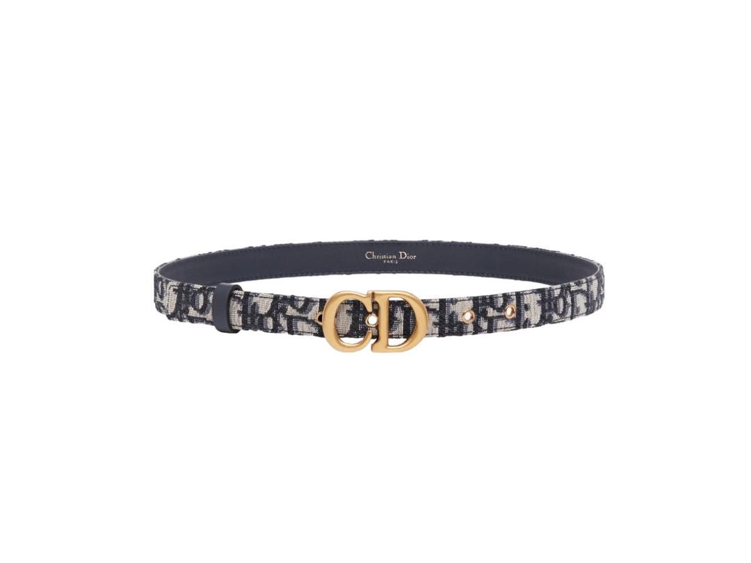 Dior Dior Saddle Belt Blue Dior Oblique Jacquard 20 MM