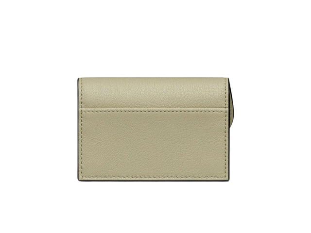 Dior Dior Saddle Flap Card Holder Sage Green Goatskin - view 2