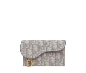 Buy Dior Saddle Flap Compact Zipped Card Holder Grey Dior Oblique Jacquard at Sasom – Authentic and Ready to Ship
