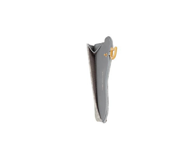 Dior Dior Saddle Flap Compact Zipped Card Holder Grey Dior Oblique Jacquard - view 3