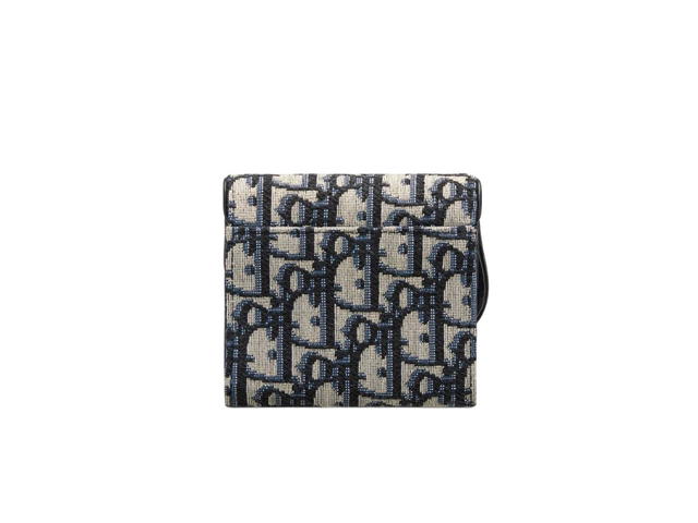Dior Dior Saddle Lotus Wallet Blue Dior Oblique Jacquard - view 2
