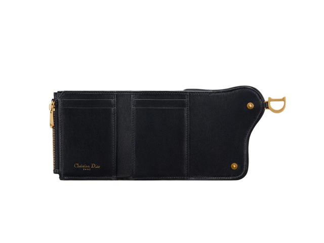 Dior Dior Saddle Lotus Wallet Blue Dior Oblique Jacquard - view 3