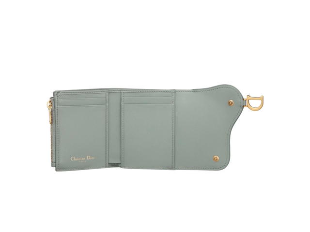 Dior Dior Saddle Lotus Wallet Gray Dior Oblique Jacquard - view 3