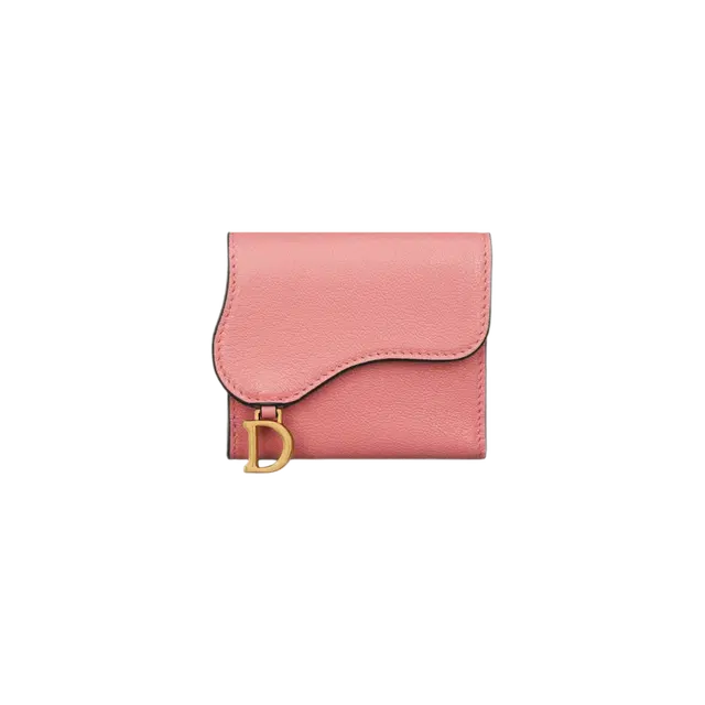 Dior Dior Saddle Lotus Wallet Light Pink Goatskin - view 2