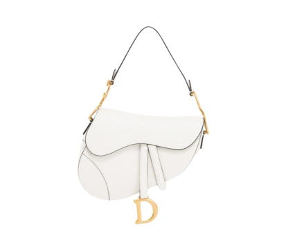 Buy Dior Saddle Medium White Grained Leather Handbag With Leather Strap at Sasom – Authentic and Ready to Ship