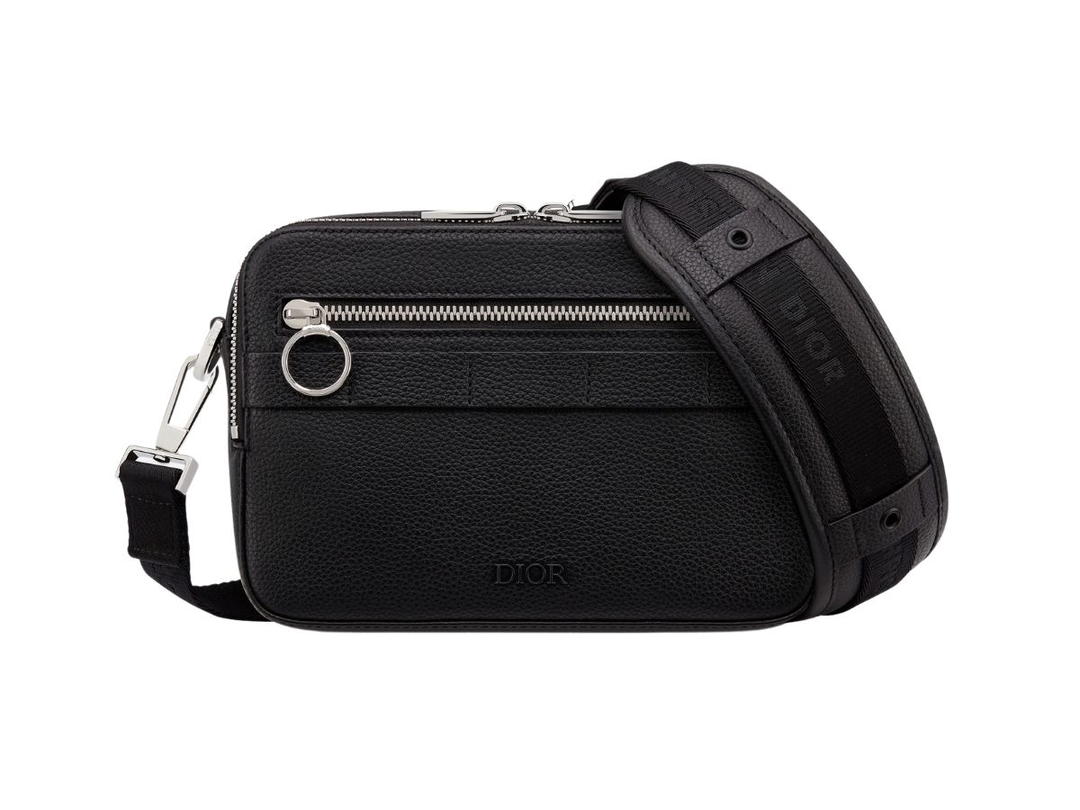 Dior Dior Safari Messenger Bag Black Grained Calfskin