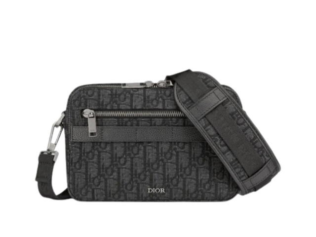 Dior Dior Safari Messenger Bag Dior Oblique Jacquard Black - view 1