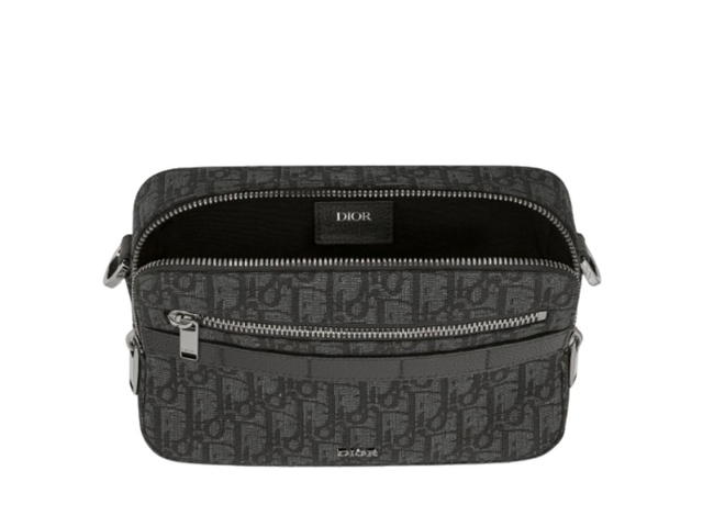 Dior Dior Safari Messenger Bag Dior Oblique Jacquard Black - view 3