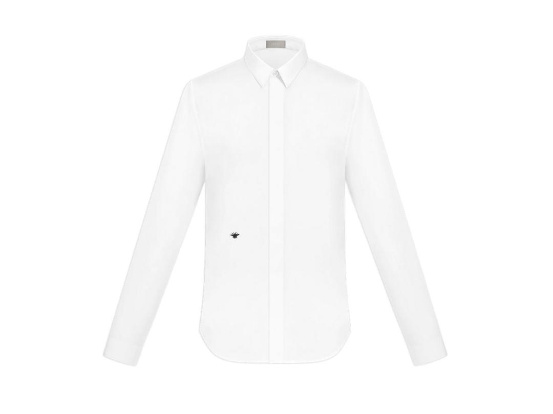 Dior Dior Shirt With Bee Embroidery White