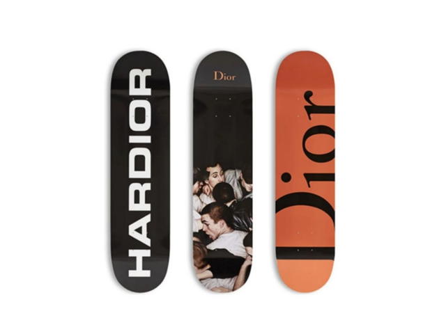 Dior Dior SKATEBOARD SKATE DECK SET OF 3 W/ HARDIOR, MOSH PITS, & Dior - view 1