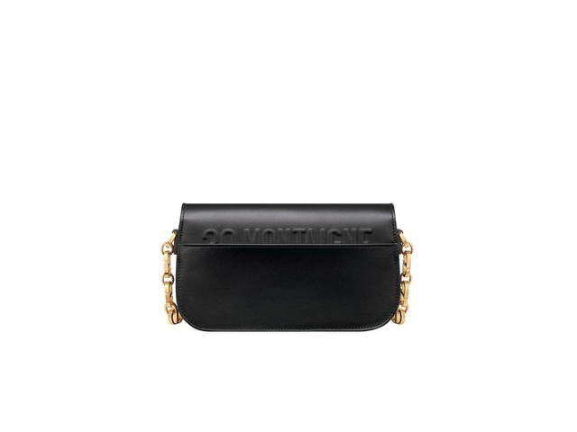 Dior Dior Small 30 Montaigne Avenue Bag In Black Box Calfskin With Gold-Finish Metal And Tonal Enamel - view 2