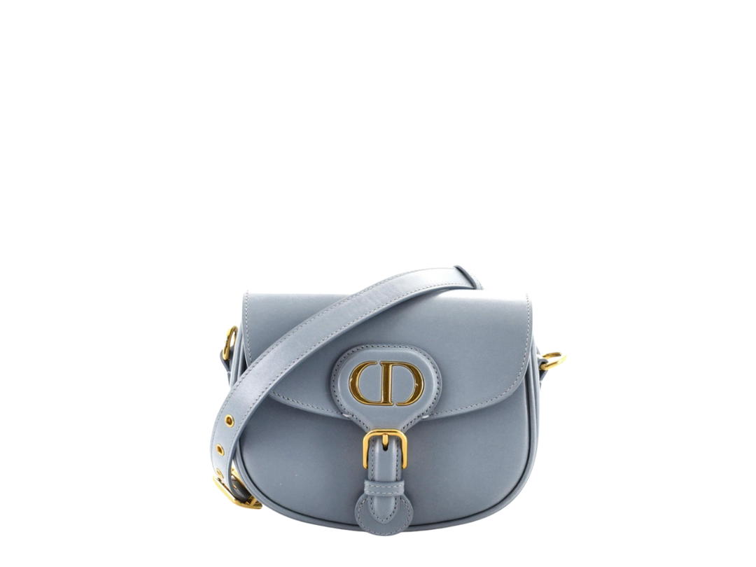 Dior Dior Small Bobby Bag In Calfskin Leather With Gold-Tone Hardware Blue