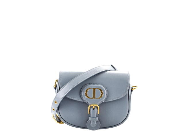 Dior Dior Small Bobby Bag In Calfskin Leather With Gold-Tone Hardware Blue - view 1