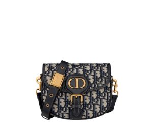 Buy Dior Small Dior Bobby Bag In Blue Dior Oblique Jacquard With Antique Gold-Finish Metal Hardware at Sasom – Authentic and Ready to Ship