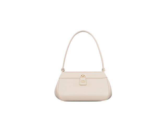 Dior Dior Small Dior Key Bag In Dusty Ivory Box Calfskin With Retro Charm - view 1