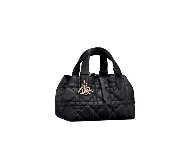 Dior Dior Small Dior Toujours Bag In Black Macrocannage Calfskin - view 1