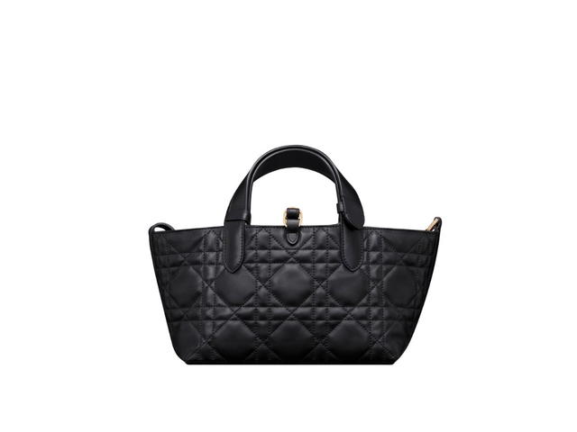 Dior Dior Small Dior Toujours Bag In Black Macrocannage Calfskin - view 3