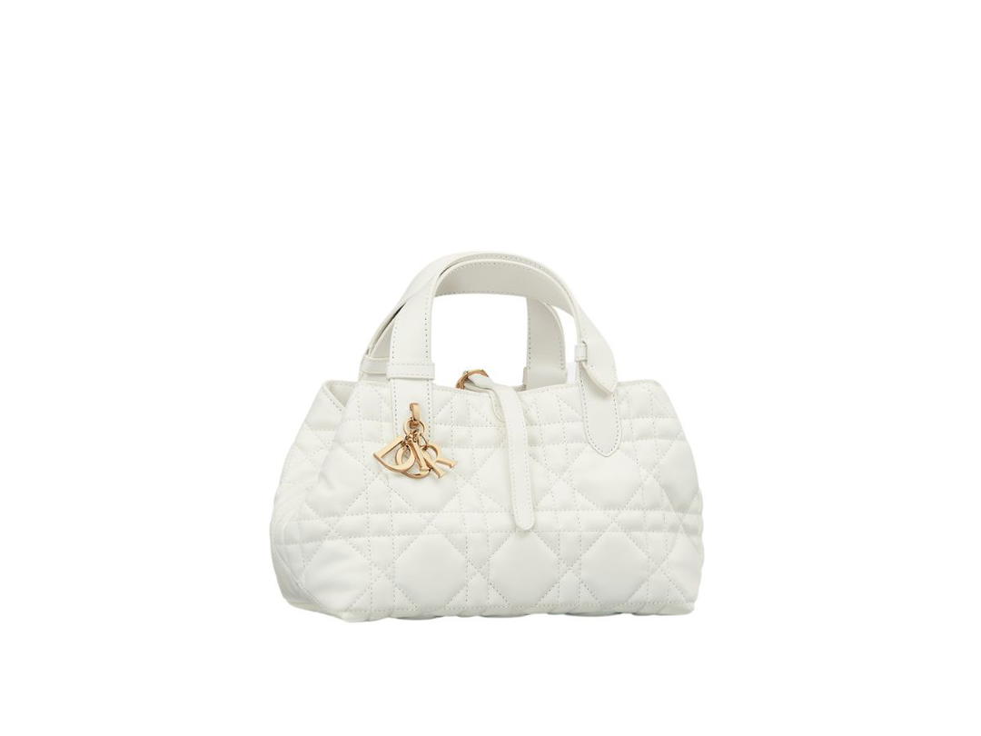 Dior Dior Small Dior Toujours Bag In Latte Macrocannage Calfskin