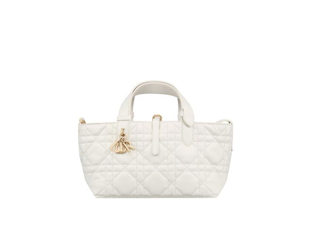 Dior Dior Small Dior Toujours Bag In Latte Macrocannage Calfskin - view 2