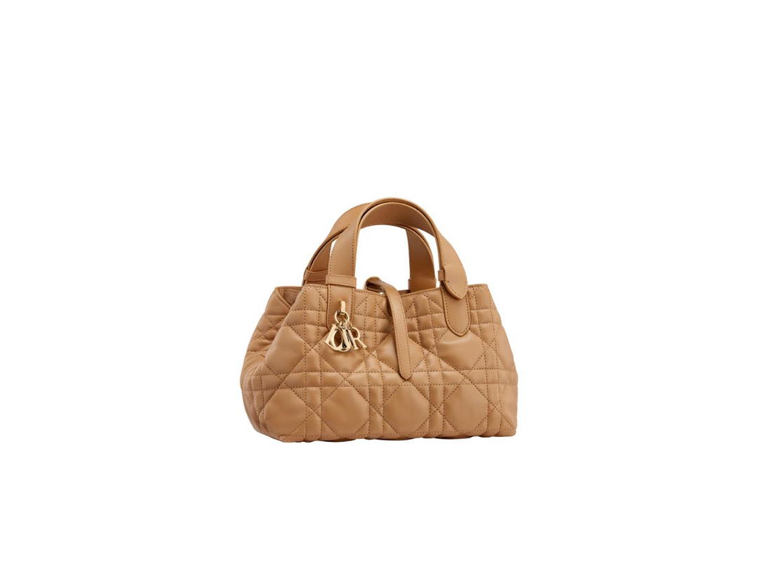 Dior Dior Small Dior Toujours Bag In Medium Tan Macrocannage Calfskin