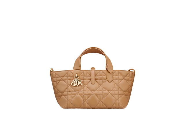 Dior Dior Small Dior Toujours Bag In Medium Tan Macrocannage Calfskin - view 2
