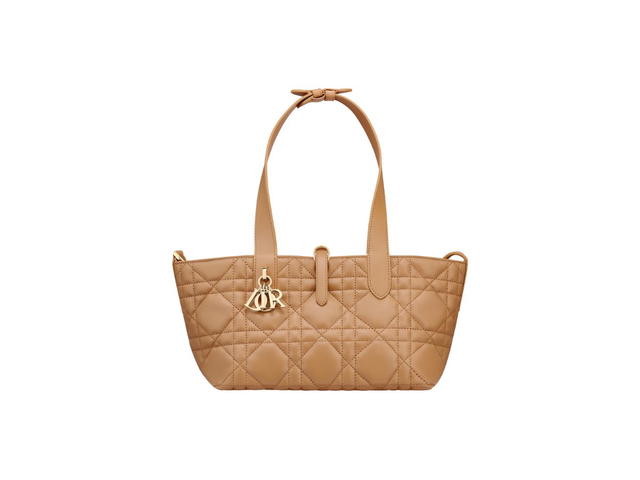 Dior Dior Small Dior Toujours Bag In Medium Tan Macrocannage Calfskin - view 5