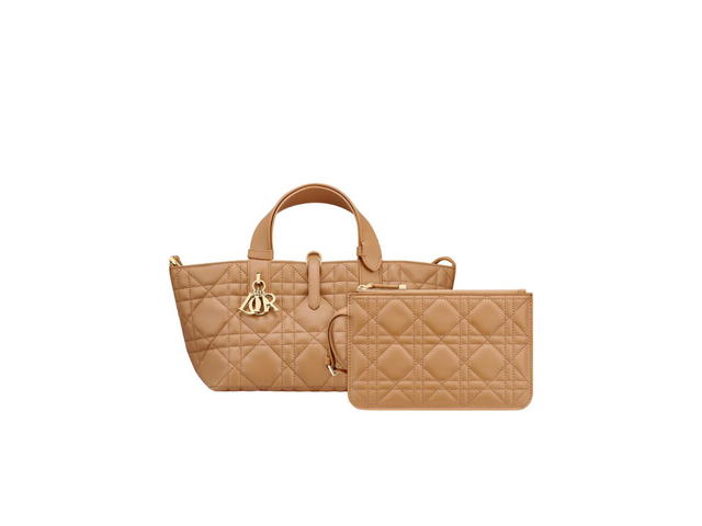 Dior Dior Small Dior Toujours Bag In Medium Tan Macrocannage Calfskin - view 6