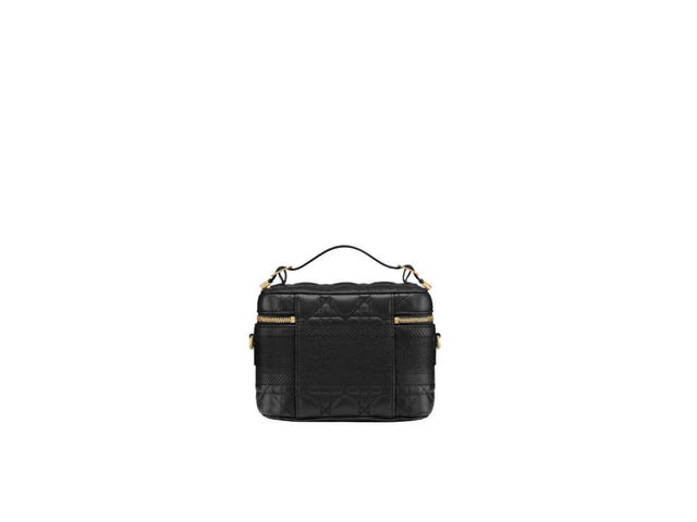 Dior Dior Small DiorTravel Vanity Case Black Cannage Lambskin - view 3