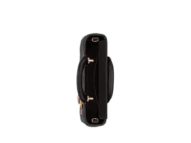 Dior Dior Small Lady D-Joy Bag In Black Cannage Lambskin With Gold-Finish Metal Hardware - view 3