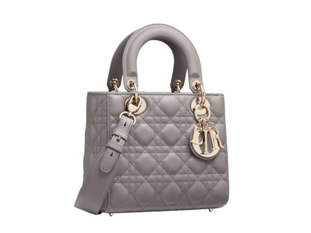Dior Dior Small Lady Dior My Abcdior Bag Steel Grey Cannage Lambskin - view 2