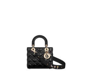 Buy Dior Small Lady Dior My ABCDior Bag In Black Cannage Lambskin With Gold-Finish Metal Hardware at Sasom – Authentic and Ready to Ship
