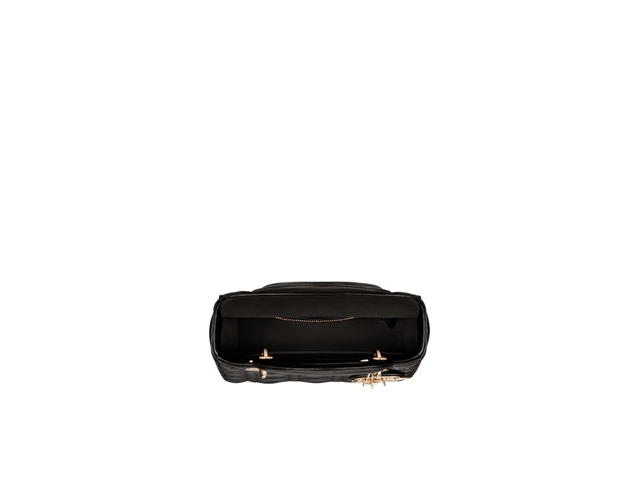Dior Dior Small Lady Dior My ABCDior Bag In Black Cannage Lambskin With Gold-Finish Metal Hardware - view 2