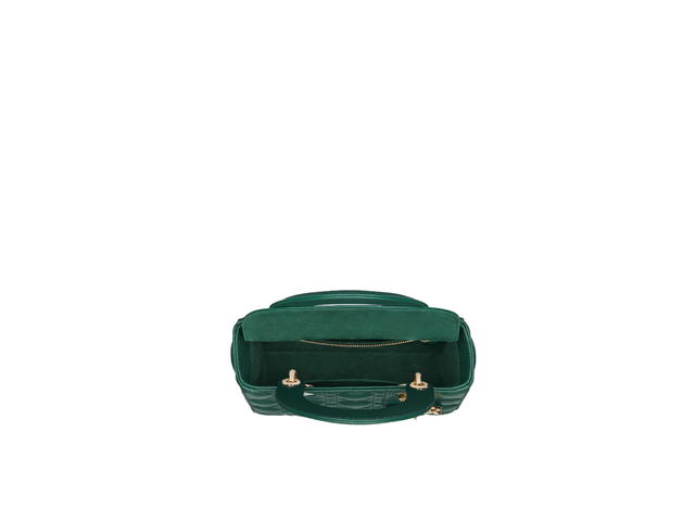 Dior Dior Small Lady Dior My ABCDior Bag In Pine Green Cannage Lambskin With Gold-Finish Metal Hardware - view 2