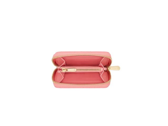 Dior Dior Small Lady Dior Voyageur Coin Purse In Light Pink Cannage Lambskin - view 3