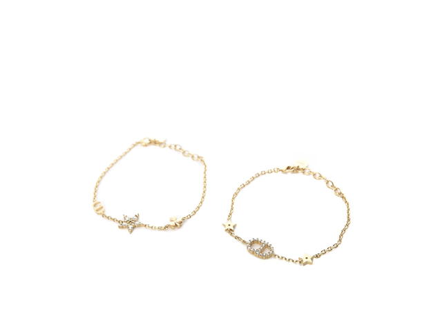 Dior Dior Star Crystal Bracelet Set In Gold Hardware With Crystal - view 1