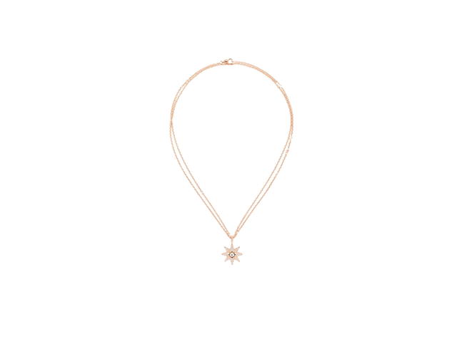 Dior Dior Étoile Des Vents Medallion In Pink Gold And Diamonds Hardware Pink Gold - view 3
