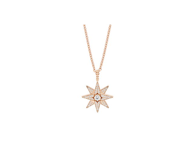 Dior Dior Étoile Des Vents Medallion In Pink Gold And Diamonds Hardware Pink Gold - view 4